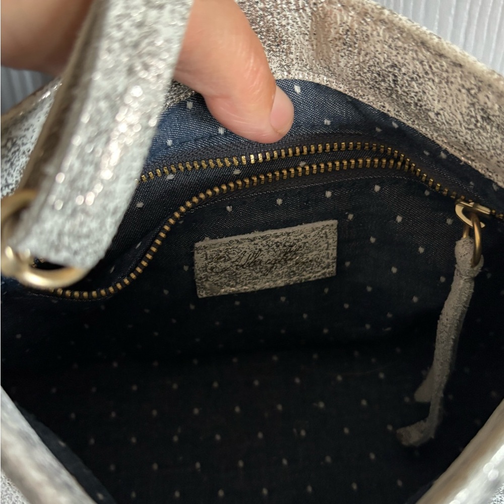 Miss Albright Silver Metallic Crossbody Bag - Picture 5 of 5